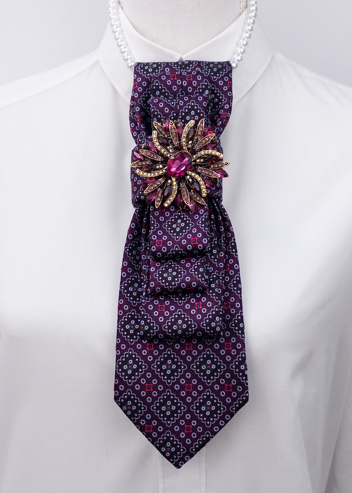 Stropdas Paars motief