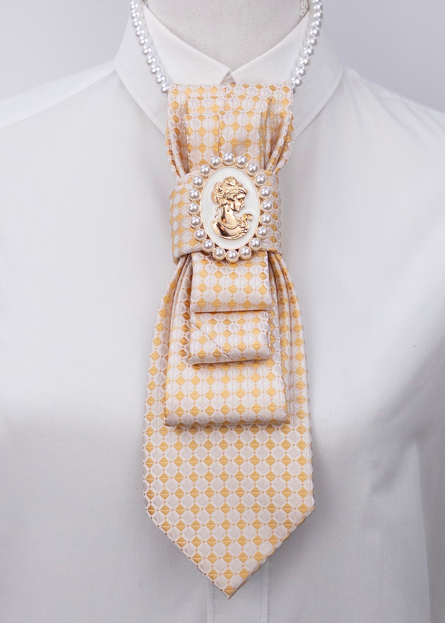 Stropdas goud wiebertje classic