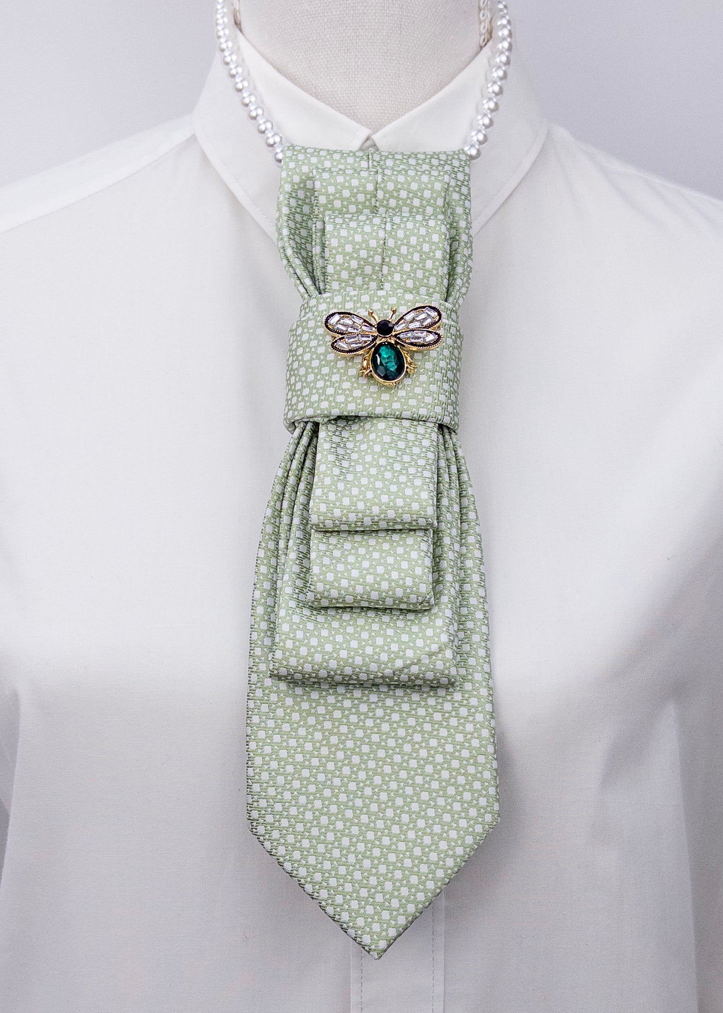 Stropdas groen kever