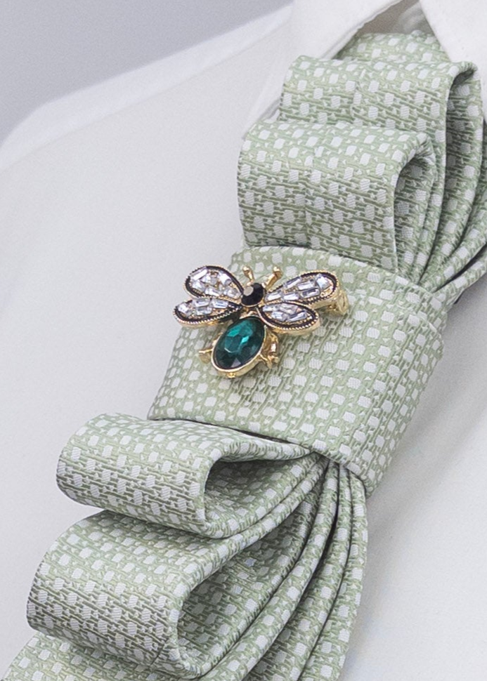 Stropdas groen kever