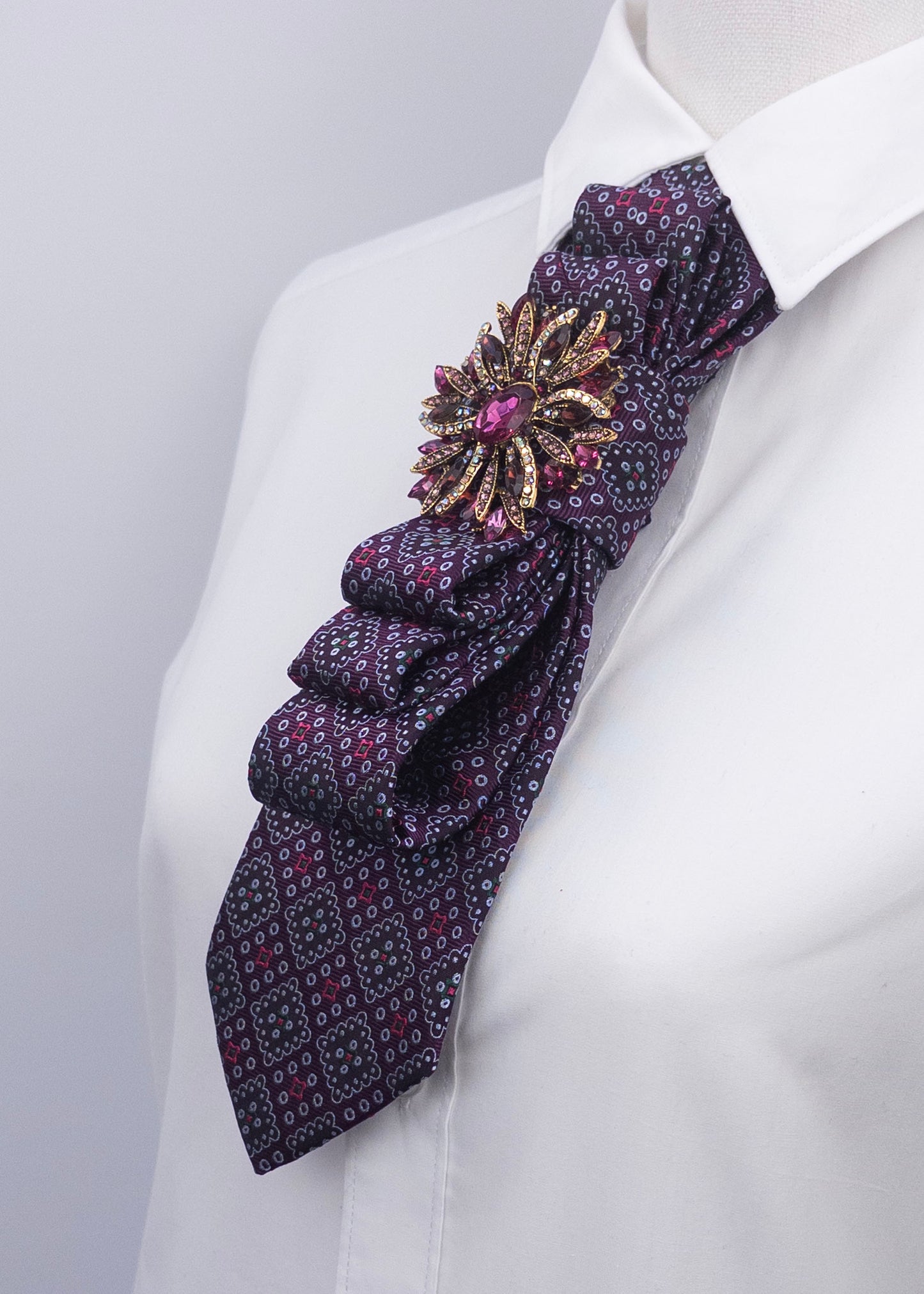 Stropdas Paars motief