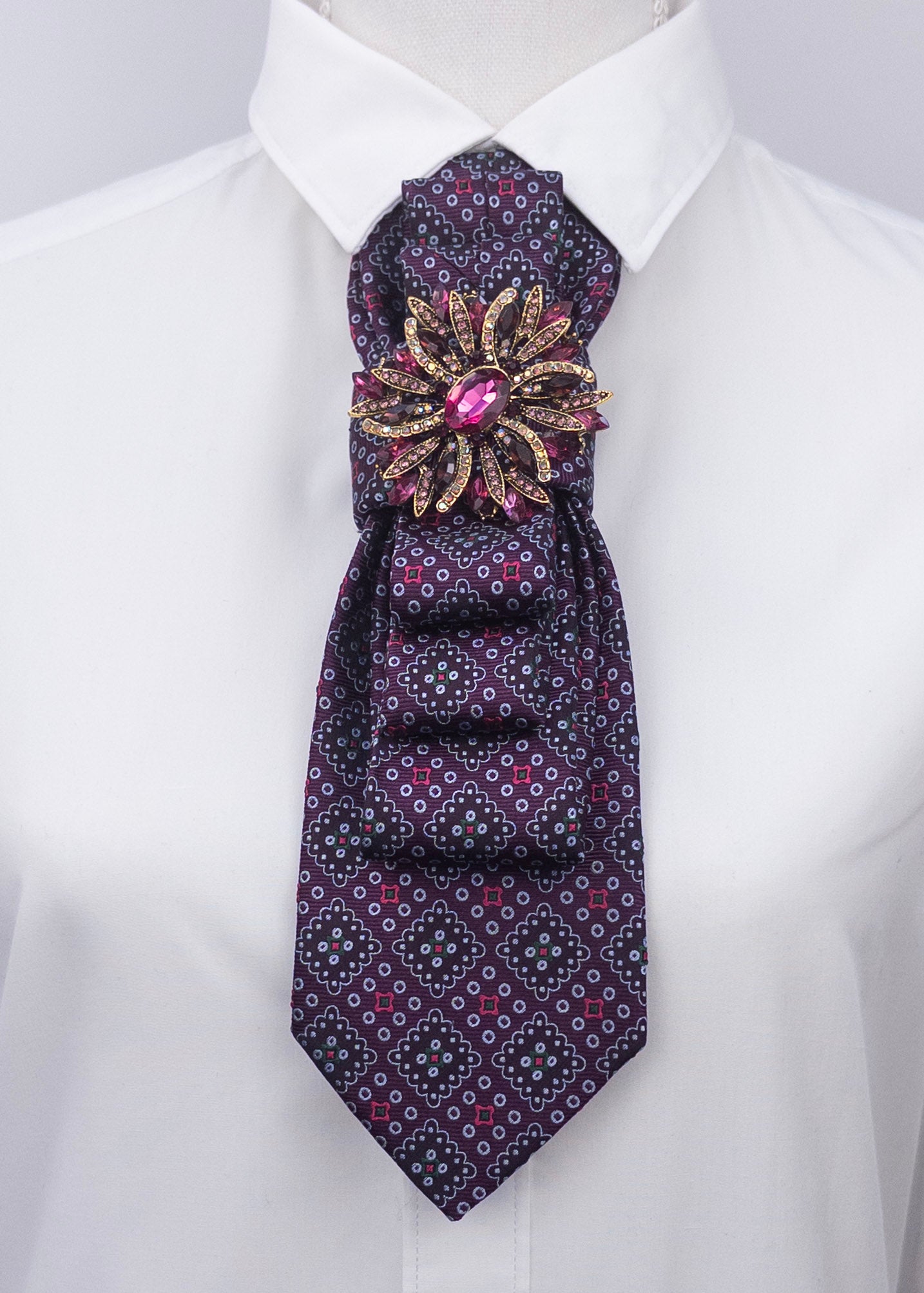 Stropdas Paars motief