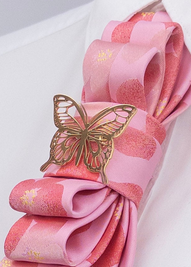 Stropdas koraal roze